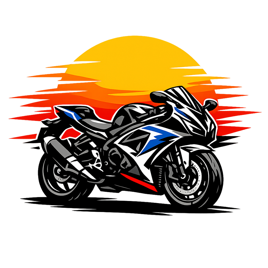 Suzuki gsx-r 600 [Cup White] - Sunset Split - Single Sided