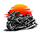 Suzuki hayabusa gsx1300r [Cup Black] - Sunset Split - Single Sided