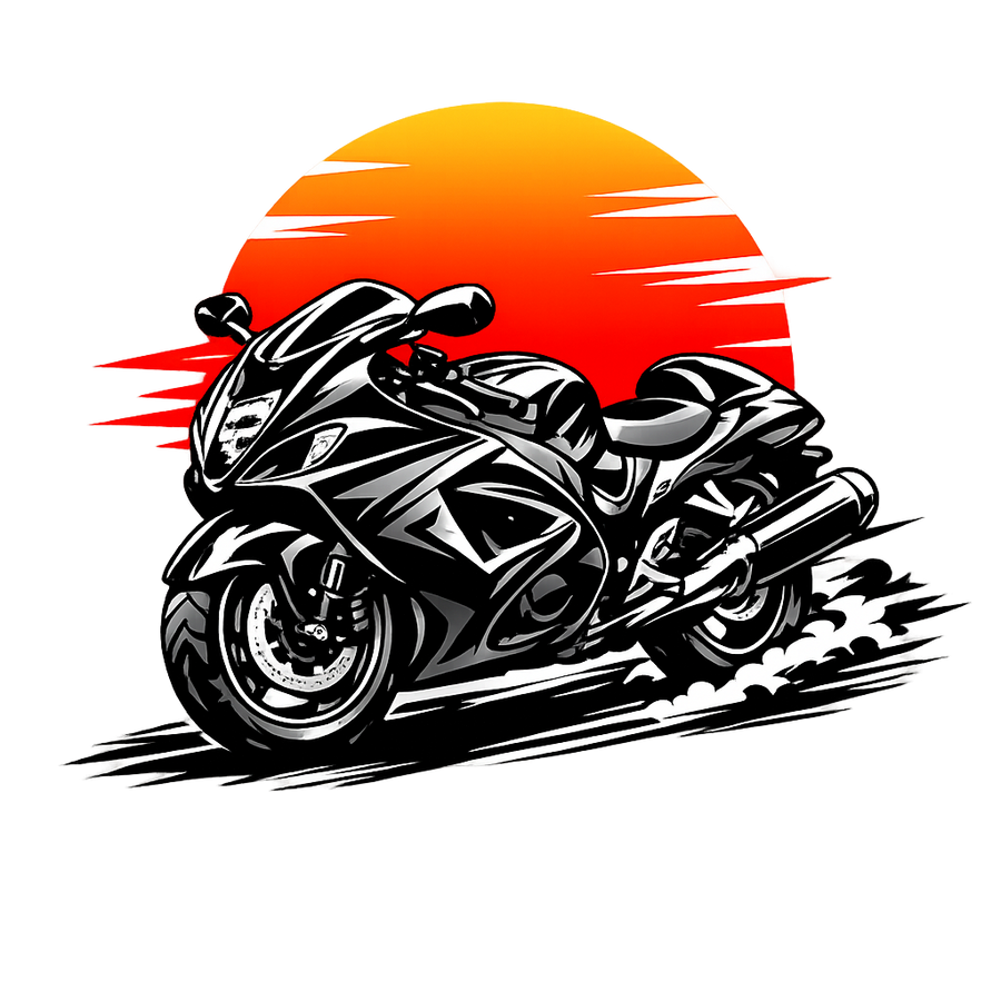 Suzuki hayabusa gsx1300r [Cup Black] - Sunset Split - Single Sided
