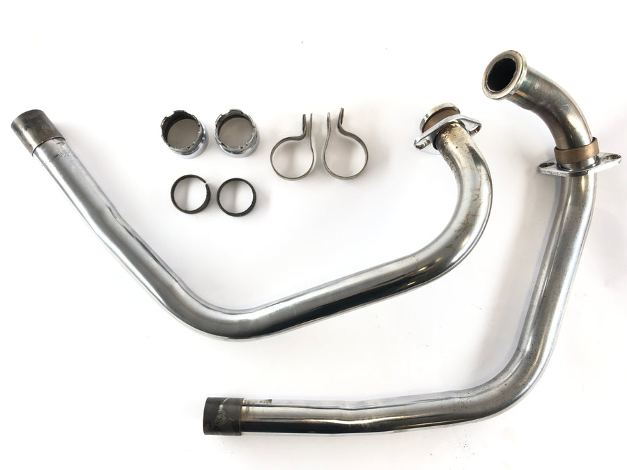Yamaha XS 650 Type 447 [1975] - Manifold pipes left and right with connections